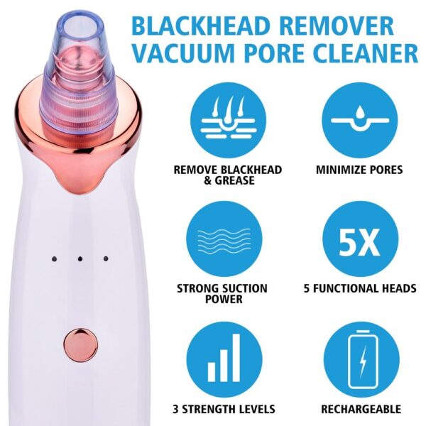 Blackhead Instrument Electric Suction Facial Washing Instrument Beauty Acne Cleaning Blackhead Suction Instrument - Image 9