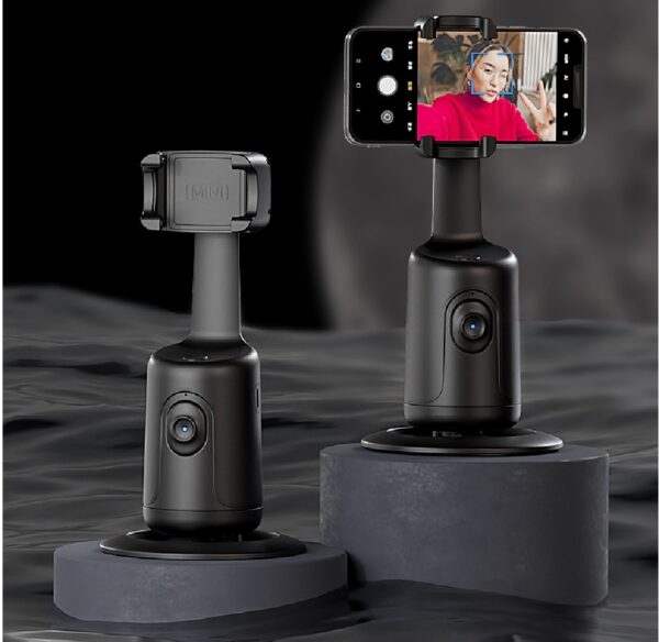 360 Auto Face Tracking Gimbal AI Smart Gimbal Face Tracking Auto Phone Holder For Smartphone Video Vlog Live Stabilizer Tripod - Image 3